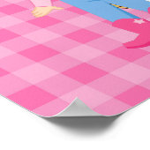 Blonde Cowgirl Western Poster d'anniversaire (Coin)