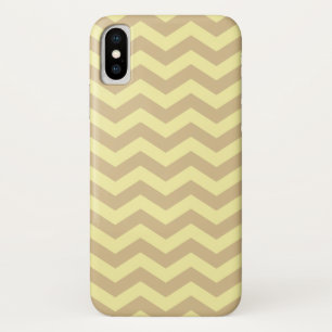 Blonde crème neutrale chevrons iPhone x hoesje