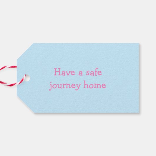 Blonde Cute Princess en Dragon Birthday Party Cadeaulabel (Achterkant Horizontaal)