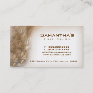 Blonde de carte de rendez-vous de spa de salon de