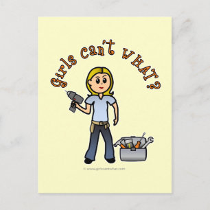Blonde Do-it-Yourself Diva Briefkaart