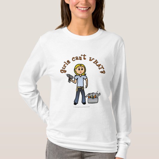 Blonde Do-it-Yourself Diva T-shirt (Voorkant)