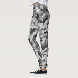 Blonde en Broke - Grijze zwarte Leggings van Camou