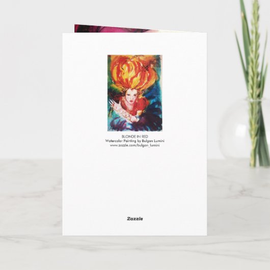 BLONDE EN MONOGRAME ROUGE (Dos)