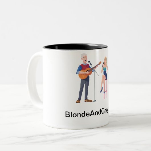 Blonde et mug gris (Devant gauche)