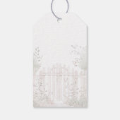 Blonde Fairy Baby shower Bedankt Cadeaulabel (Achterkant)