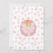 Blonde Fairy Girls Anniversaire Invitation (Dos)
