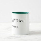 Blonde Femme Golfer Mug (Centre)
