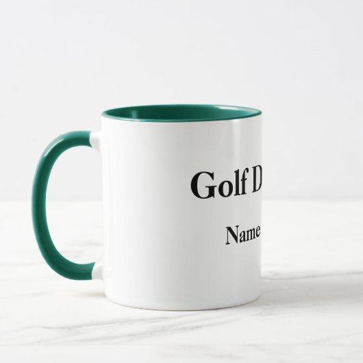 Blonde Femme Golfer Mug (Gauche)