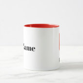 Blonde Femme Peintre Nom Mug (Centre)