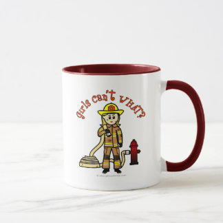 Blonde Firefighter Girl Mok