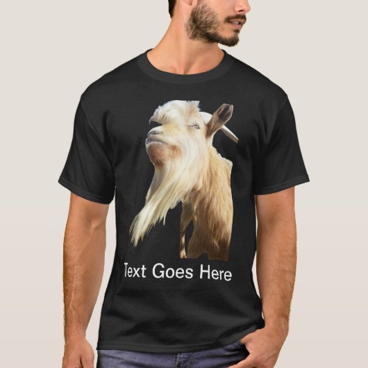 Blonde Geit - Zwart T-shirt (Voorkant)