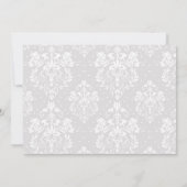 Blonde Girl First Commune Damask Bedankkaart (Achterkant)