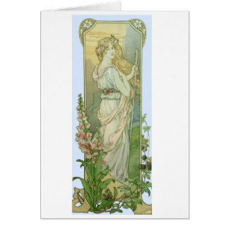Blonde Girl met bloemen in haar haar haar haar haa