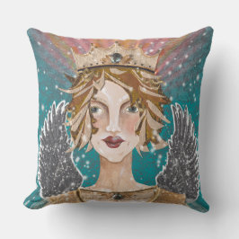 Blonde Guardian Angel Princess Priestess Paloma  Kussen