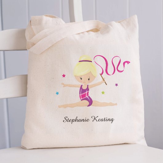 Blonde Gymnast Persoonlijk Tote Bag
