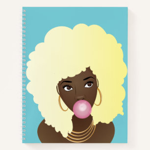 Blonde Hair, Popping roze Bubblegumlaptop Notitieboek