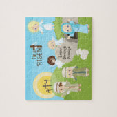 Blonde Hij is raster Legpuzzel (Verticaal)