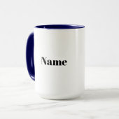 Blonde Homme EMS Nom personnalisé Mug (Devant gauche)