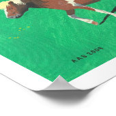 Blonde Horse Poster (Hoek)