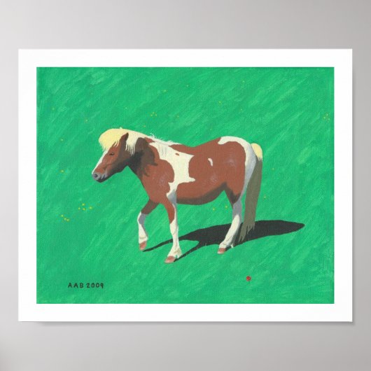 Blonde Horse Poster (Voorkant)