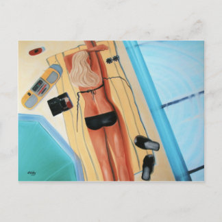 Blonde in Black Briefkaart