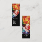 BLONDE IN RED Monogram Beauty, Makeup, Hair Salon Mini Visitekaartje (Voorkant / Achterkant)