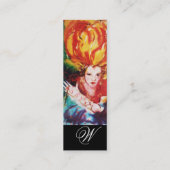 BLONDE IN RED Monogram Beauty, Makeup, Hair Salon Mini Visitekaartje (Achterkant)