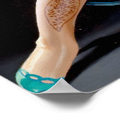 Blonde in Stockings Pin Up Poster (Hoek)