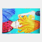 blonde keukenhanddoek (Horizontaal)