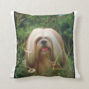 Blonde Lhasa Apso Pillow Kussen
