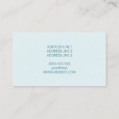 Blonde Long Hair Woman Hair Stylist Hairdresser Visitekaartje (Achterkant)