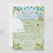Blonde Mariée Jardin Bridal Douche Invitations (Devant)