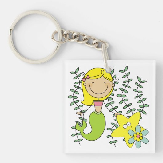 Blonde Meermin Sleutelhanger (Voorkant)