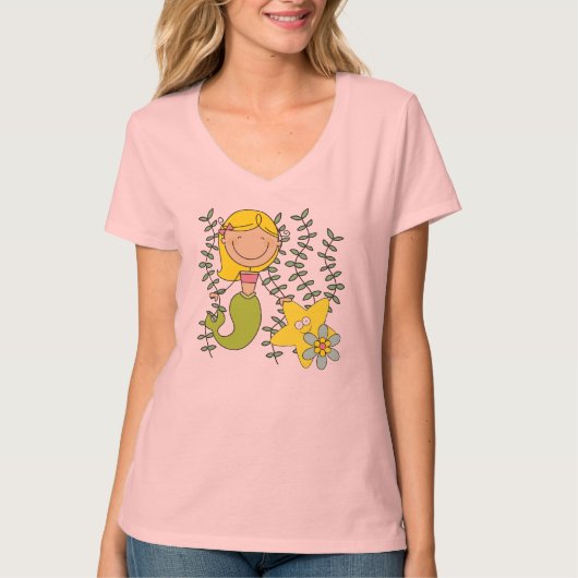Blonde Meermin T-shirt (Voorkant)