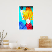 blonde mermaid poster (Cuisine)