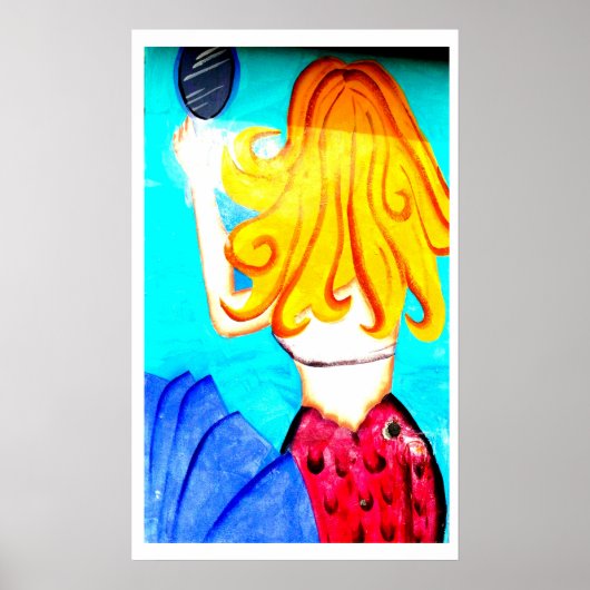blonde mermaid poster (Devant)
