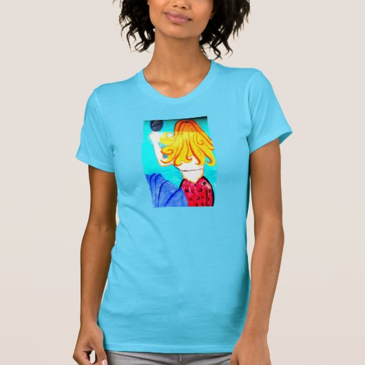 blonde mermaid t-shirt (Voorkant)