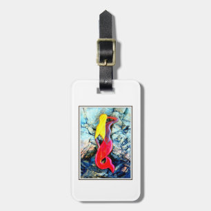 blonde mermaïde label bagagelabel