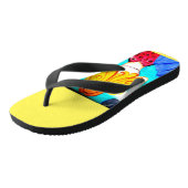 blonde mermaids geel teenslippers (Schuin)