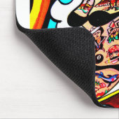 blonde met tattoos mousepad muismat (Hoek)