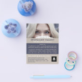 Blonde Model, Modellenbureau, modelagent Flyer (Enkel)