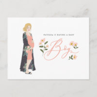 Blonde moeder om van een jongen baby shower te zij