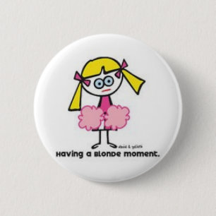 Blonde Moment Ronde Button 5,7 Cm