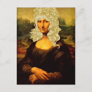 Blonde Mona Lisa Briefkaart