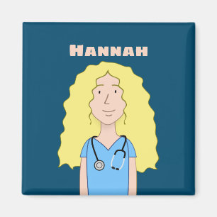 Blonde Nurse Magneet