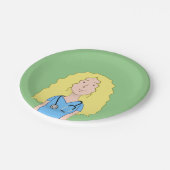 Blonde Nurse Papieren Bordje (Gekanteld)