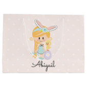 Blonde personnalisée de bandeau de lapin de sac de (Dos)