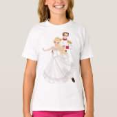 Blonde Princess and Charming Prince Fairytale T-shirt (Voorkant)