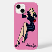   Blonde Retro Glamor Girl Pinup Case-Mate iPhone Case (Achterkant)
